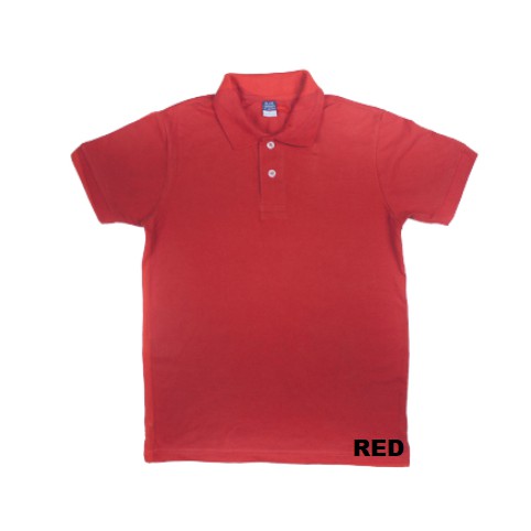 plain red polo