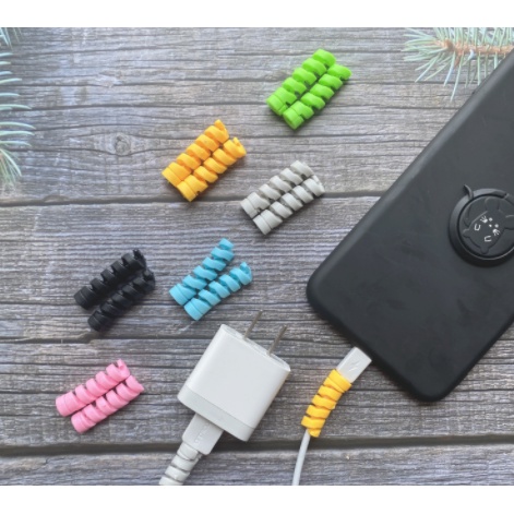 Cable protector/Spiral Cable Protector/Data Line Silicone Bobbin winder ...