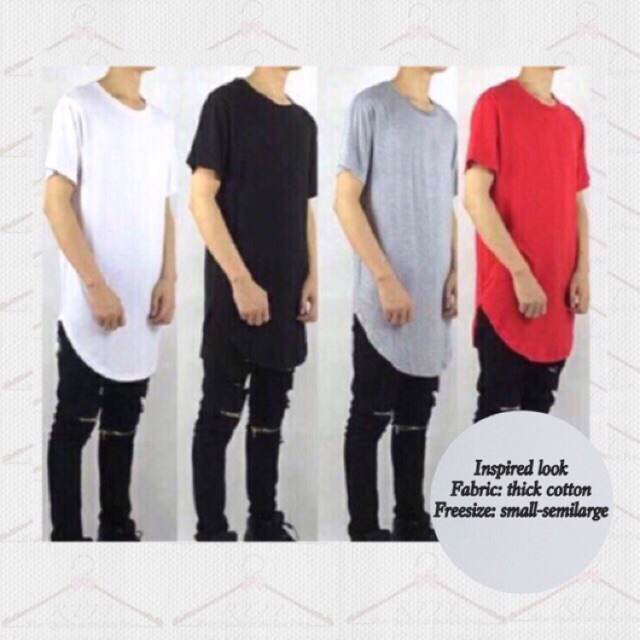 Trending long tee t shirt for men