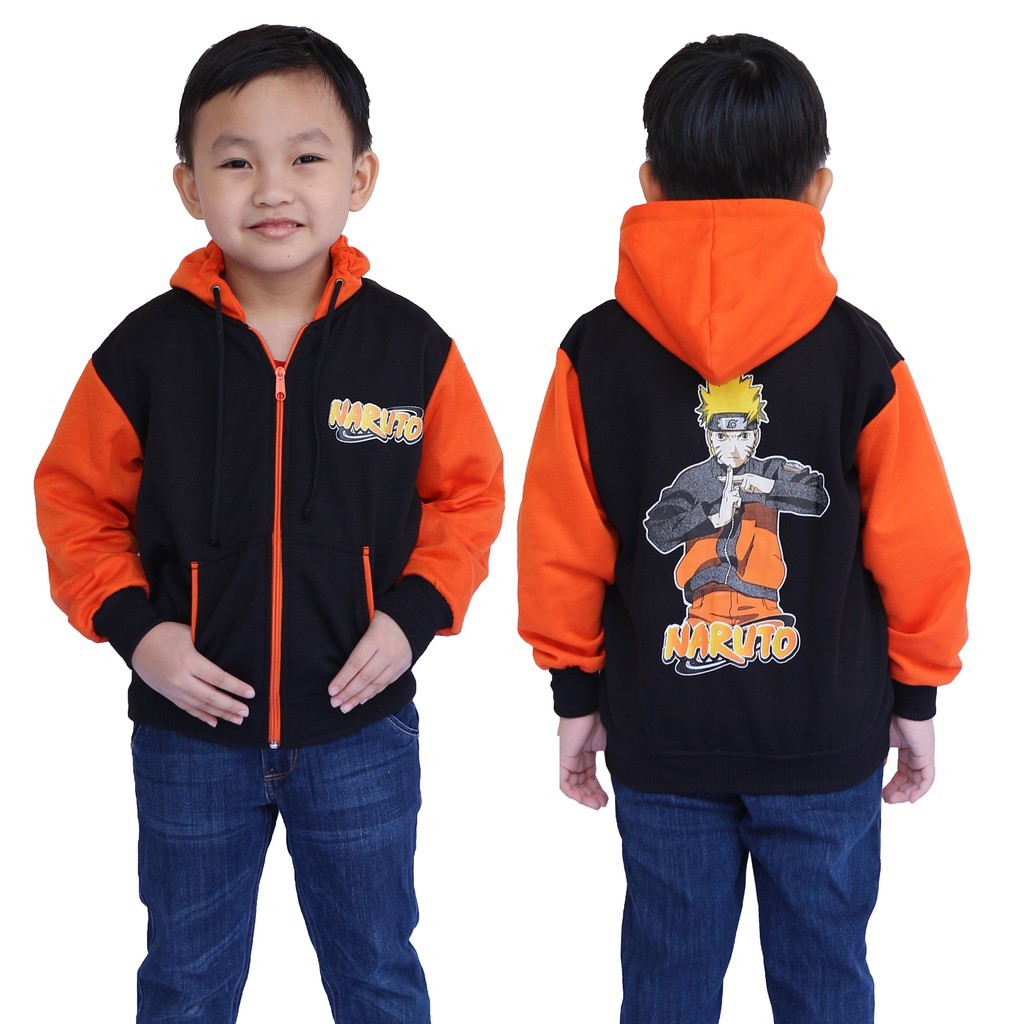 Children s Jacket Hoodie Age 2 10 Years Naruto Character Shopee Philippines