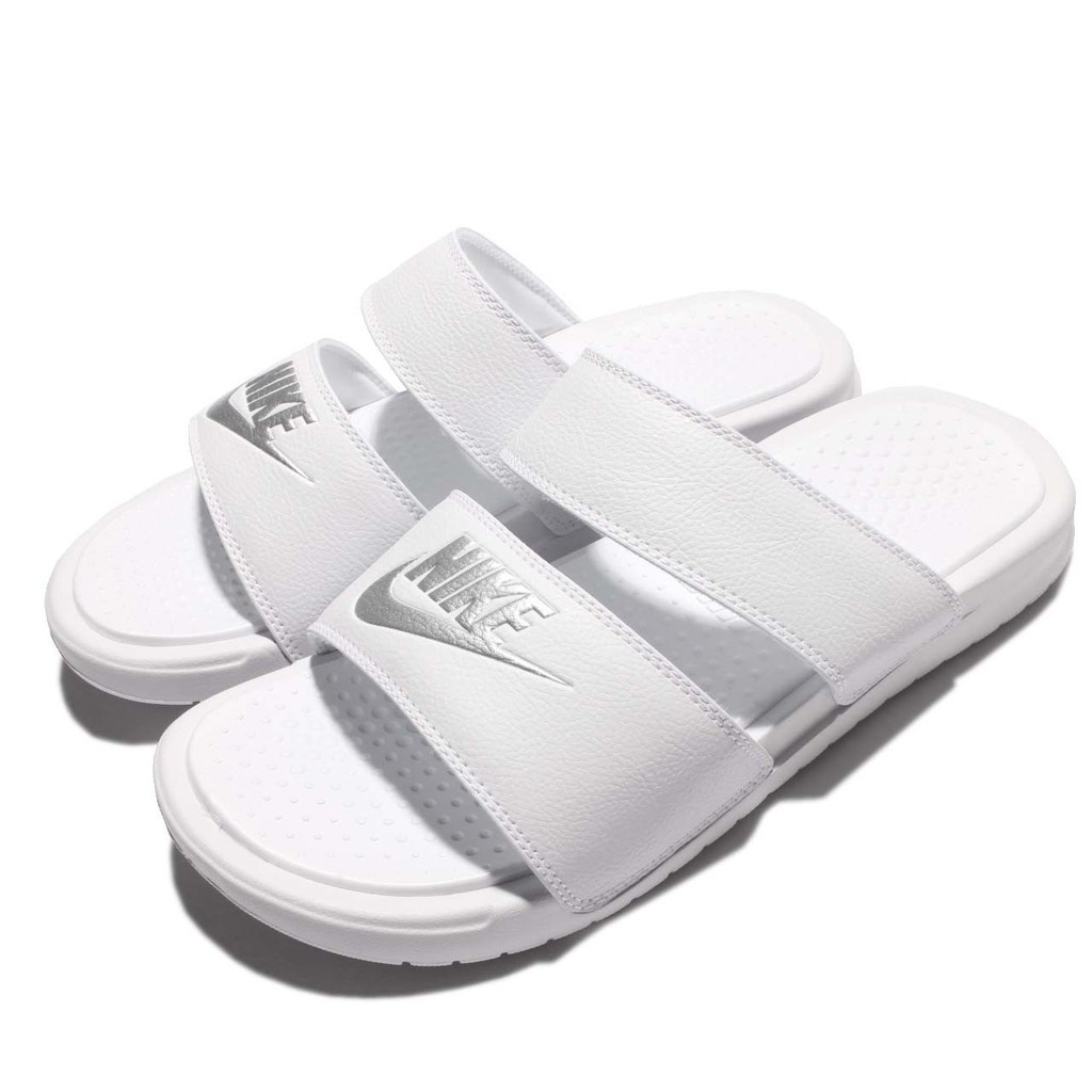 Nike benassi duo ultra hot sale white