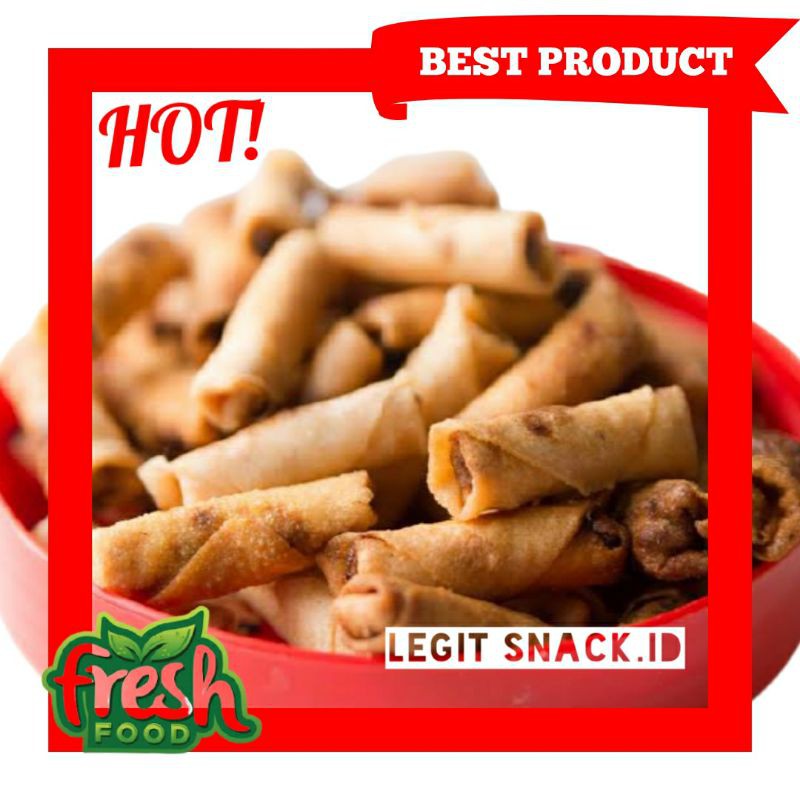 Sumpia Ebi Spicy 500gr/Snack Sumpiah Shrimp Pedes/Spring Roll Chili ...