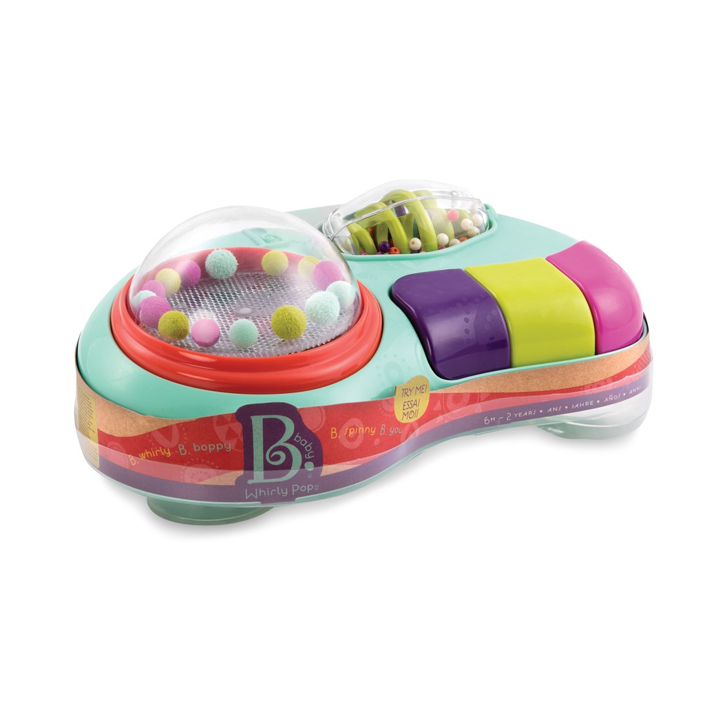 B. Toys Activity Center for Baby Whirly Pop Activity Suction Toy (OLD