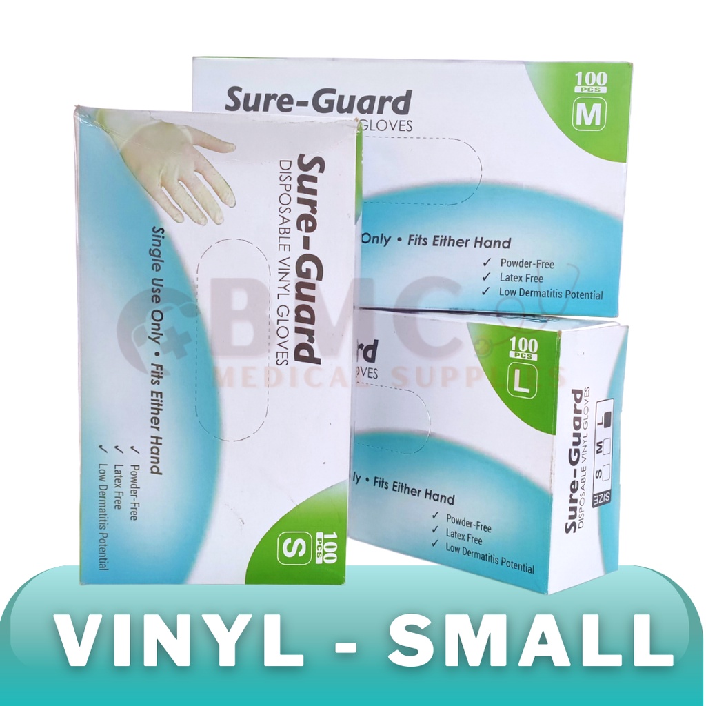 Sure-Guard Vinyl Powder Free Disposable / Examination / Surgical Gloves ...