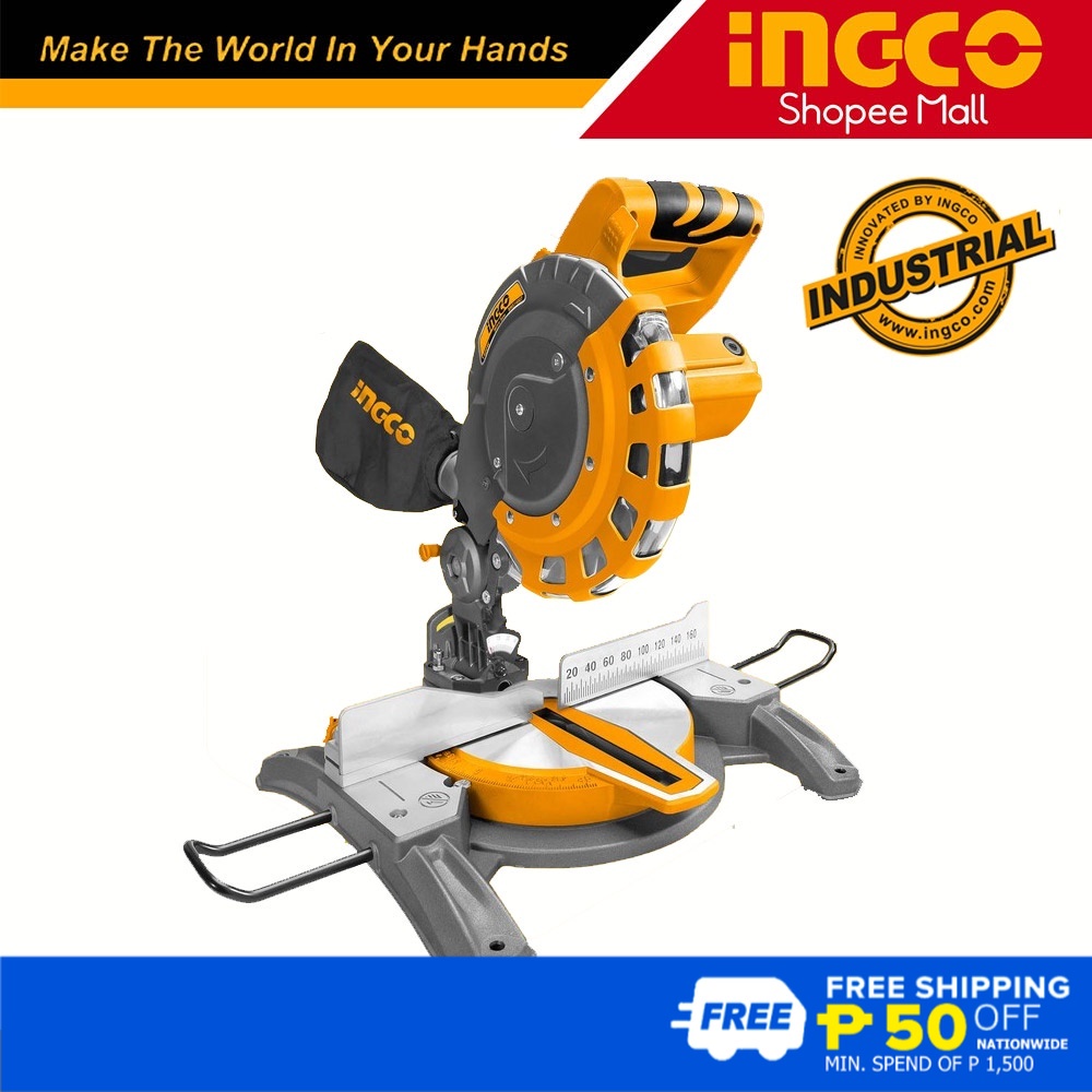 Ingco BMS14007 Industrial Miter Saw / Miter Saw Wood Cutting Machine ...