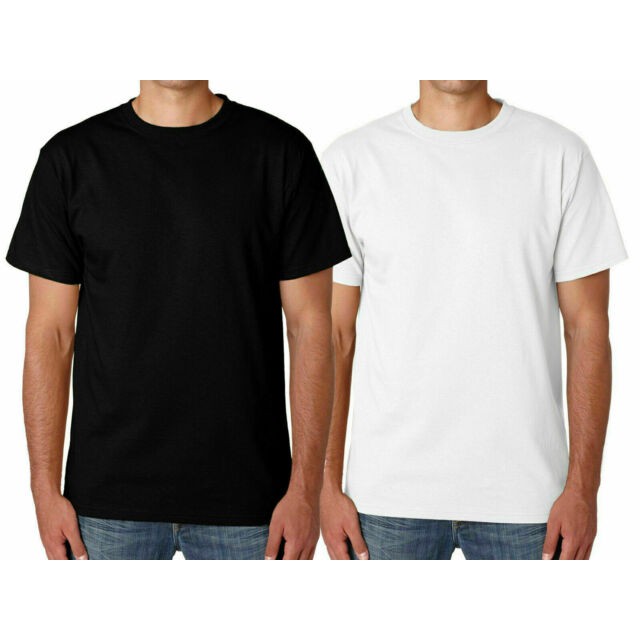 Plain black and white hot sale shirts