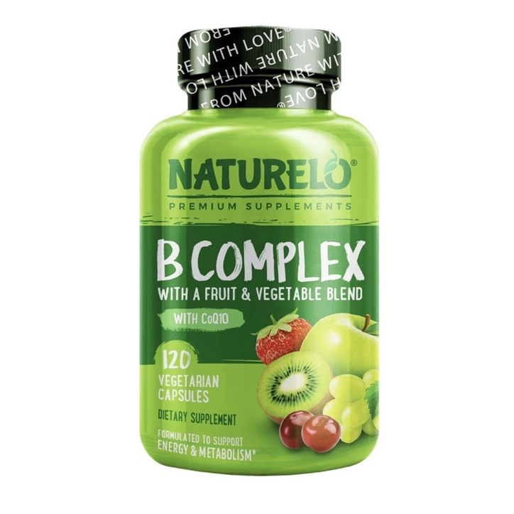 On Hand!Naturelo B Complex With Fruits & Vegetables With COQ10 (120 Veg ...