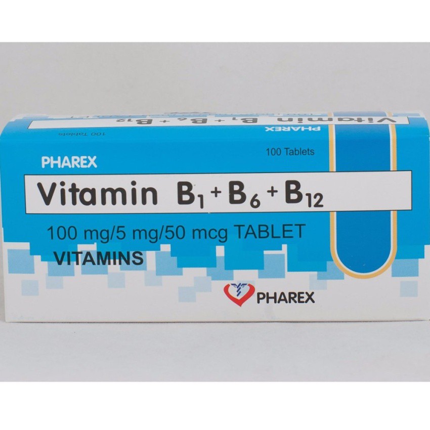 Pharex Vitamin B1+B6+B12 100 Tablets Shopee Philippines
