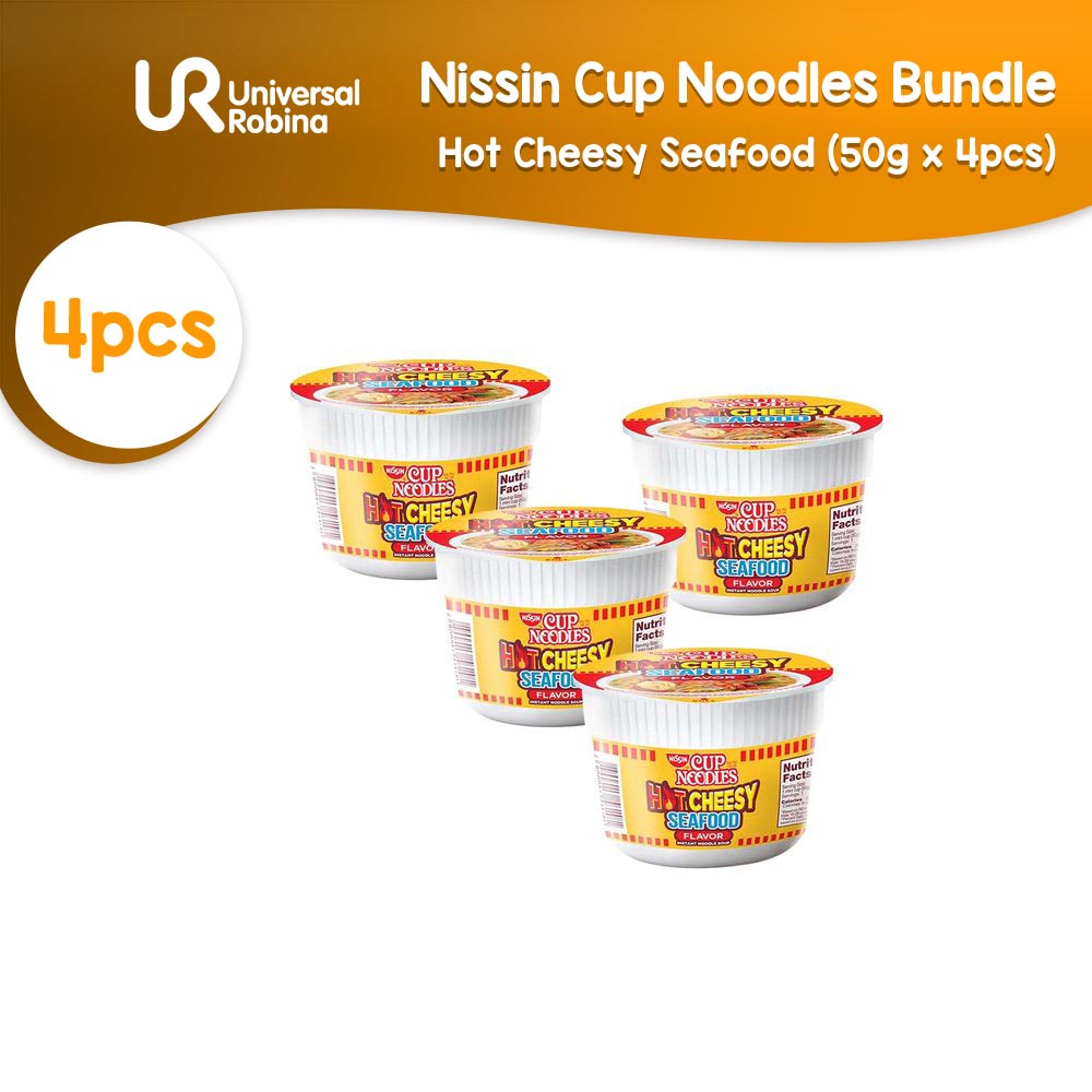 Nissin Cup Noodles Mini Hot Cheesy Seafood 4 Packs Shopee Philippines