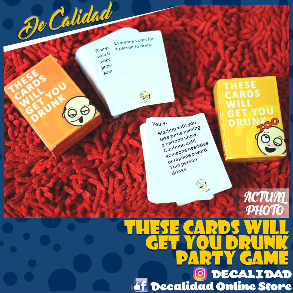 These Cards Will Get You Drunk Party Game | Shopee Philippines