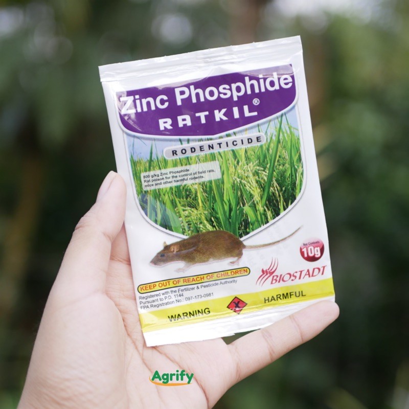 Zinc Phosphide Ratkil 10Grams Rodenticide 100 Effective Poison Bait