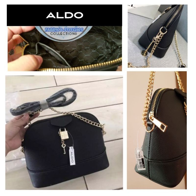 ALDO with Special Lock Key Gold Chain Sling Bag