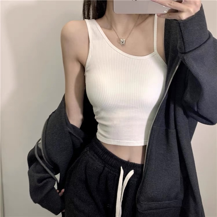 Sling hot girl one-piece with chest pad beautiful back outer wear inner ...