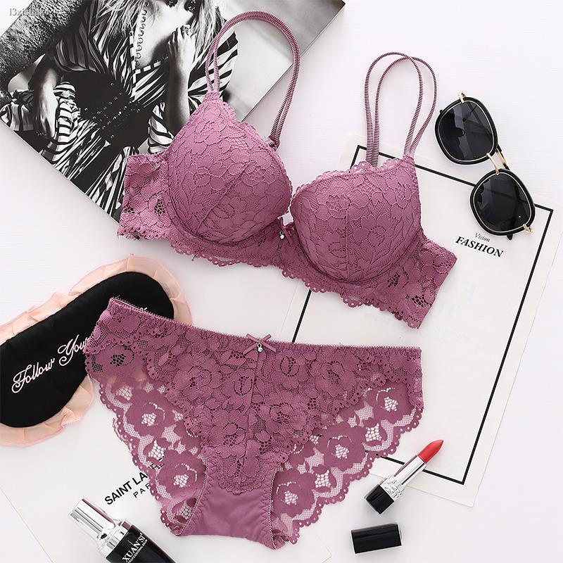 Brand Letter Young Girl Bralette Push Up Panties Women A B Small
