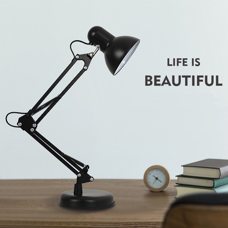 Metal Adjustable Arm Work Desk Lamp Study Room Lights Office Led Reading Table Lights（With Clip） | Shopee Philippines