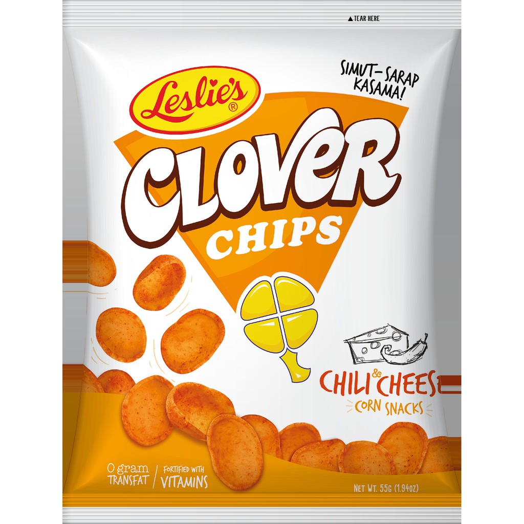 Clover Chips Chili & Cheese 55g | Shopee Philippines