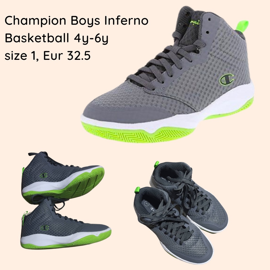 4Y 6Y Auth Champion Boys Inferno Basketball Shoe size US 1 EUR 32 1 2 Shopee Philippines