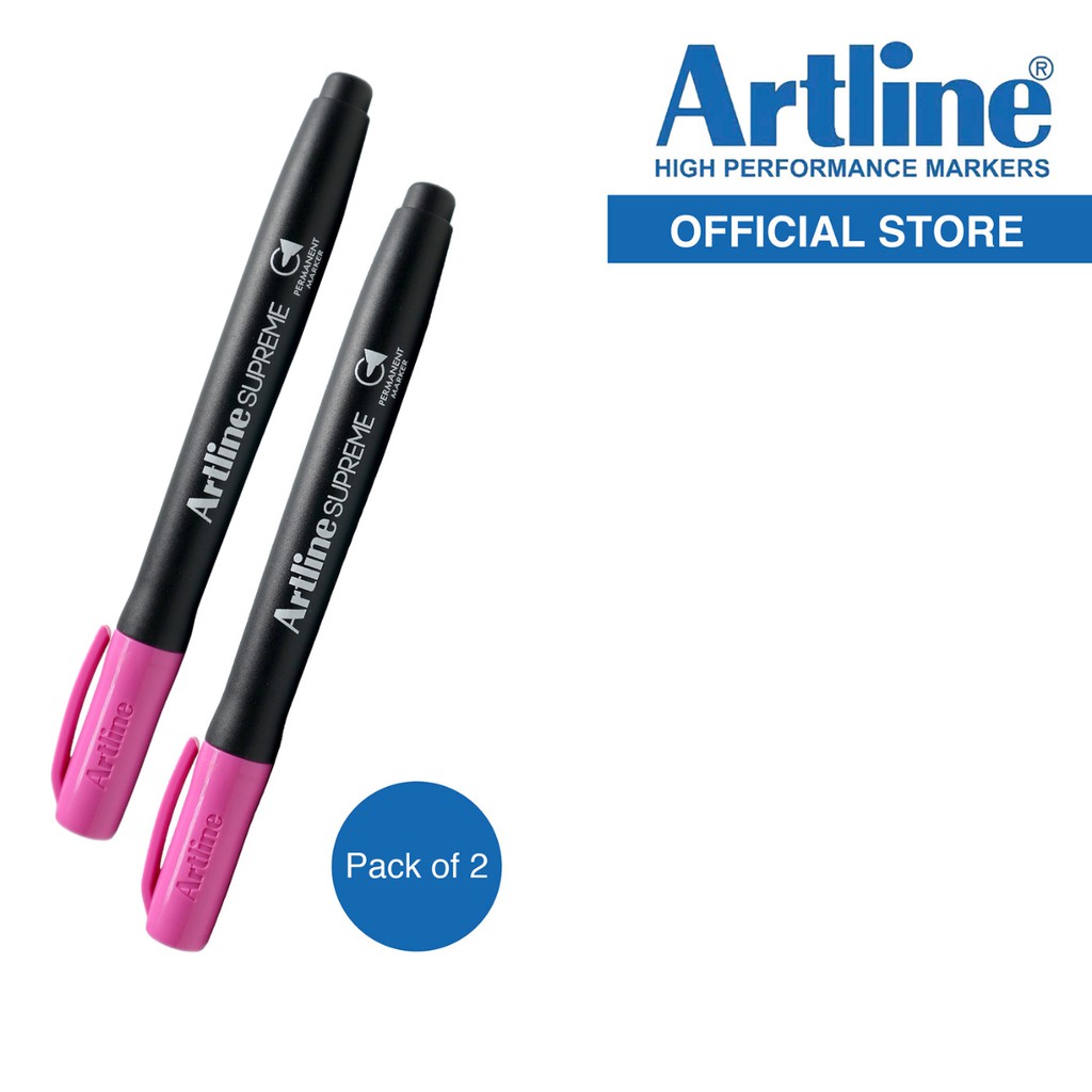 ARTLINE Supreme Permanent Marker (EPF700 Pack of 2) Shopee