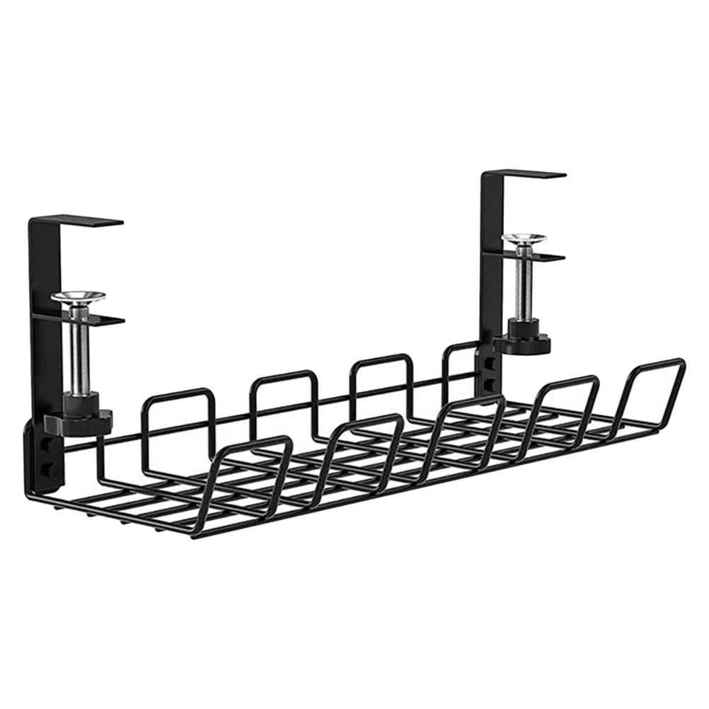 Desk Cablemanagement Wire Organizer Tray Rack Cord Storage Basket Shelf