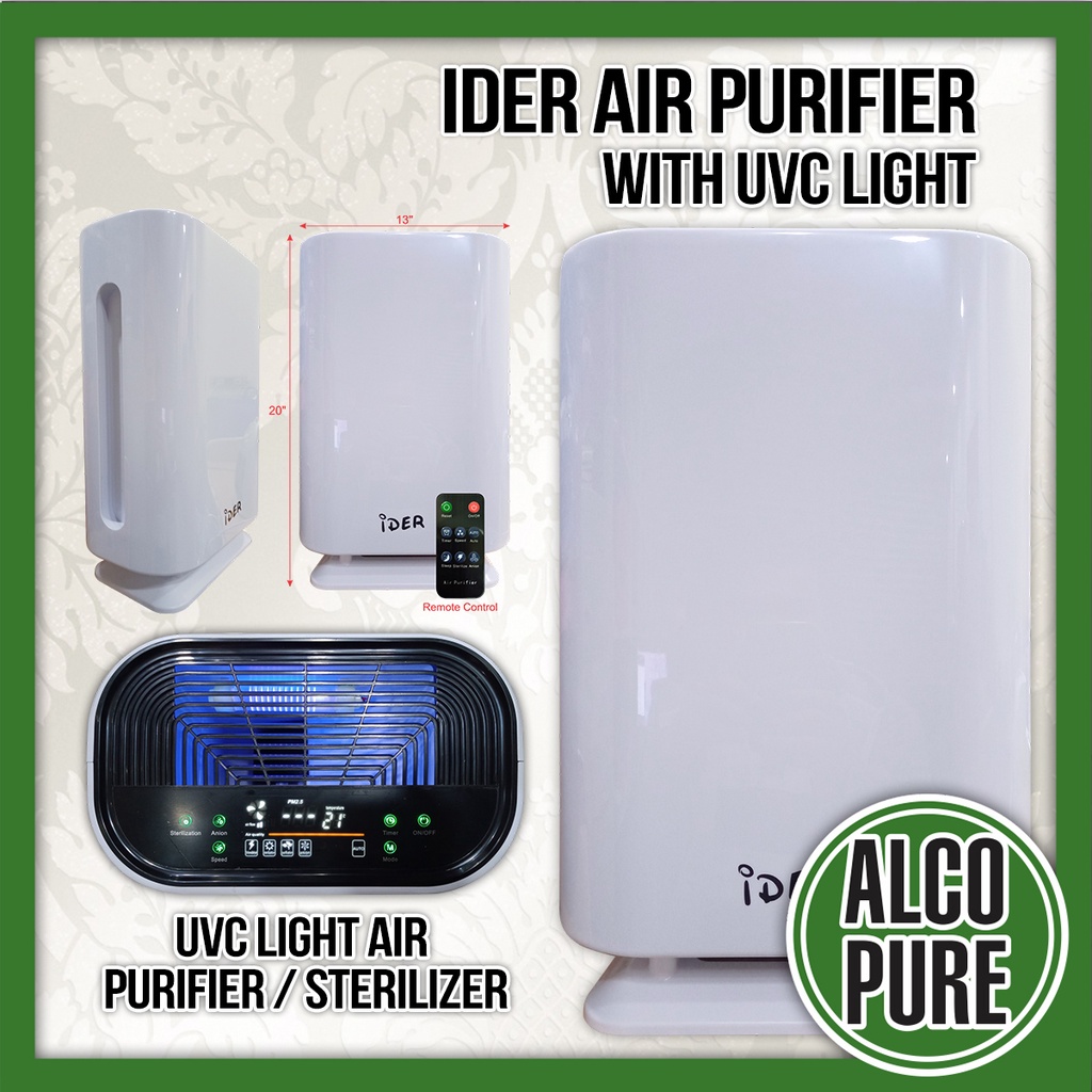 UVC Air Purifier with Remote with Filter (iDER) Shopee Philippines