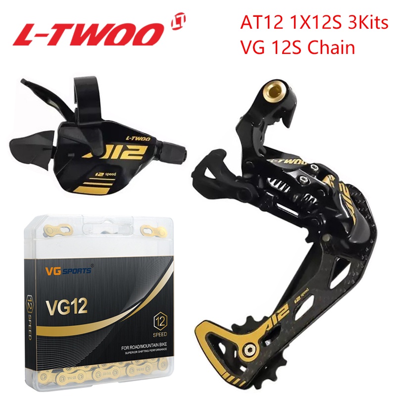 LTWOO AT12 MTB Mountain Bike Groupset 12 Speed Shifter Lever Rear Derailleur VG12 12V Chain Gold Set For Shimano Shopee Philippines