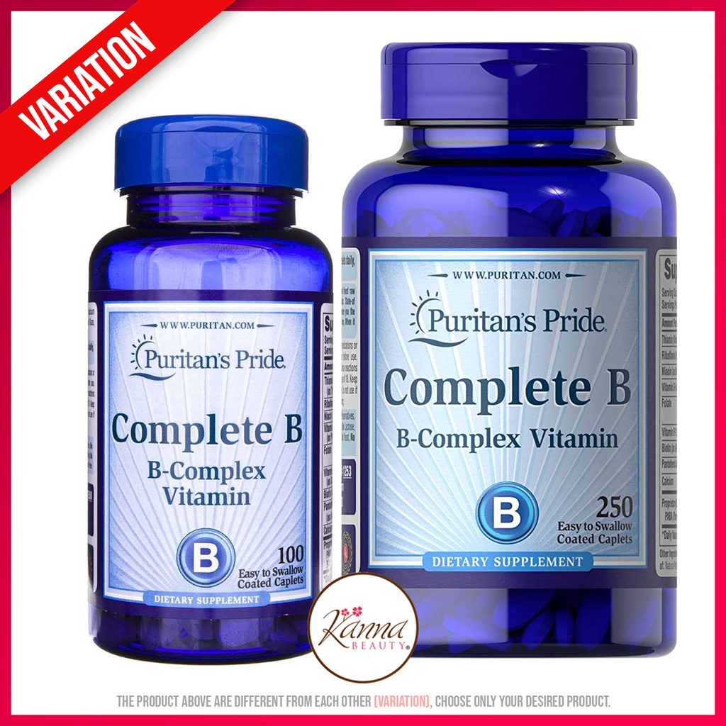 Complete B Vitamin B Complex 100 OR 250 Caplets | Shopee Philippines