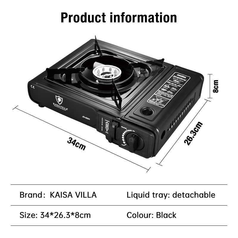Kaisa Villa butane gas stove with case portable gas stove outdoor