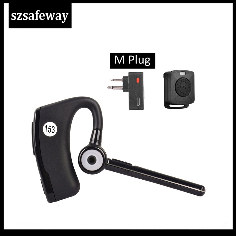 Wireless Walkie talkie Bluetooth Headset PPT Earphone For Motorola