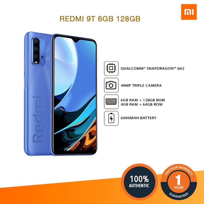 Xiaomi Redmi 9T 6GB + 128GB Global Version | Shopee Philippines