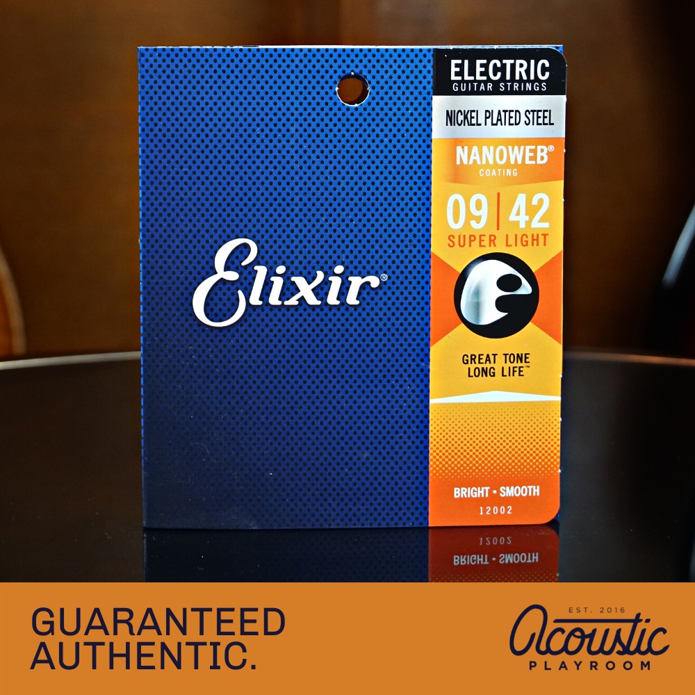 Elixir Electric Guitar Strings Nickel Plated Steel with NANOWEB