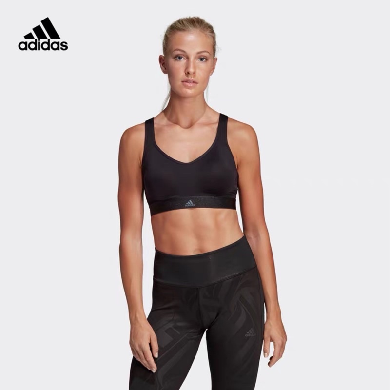 adidas Women's Sports Bra Breathable Sexy Solid Color Back Vest