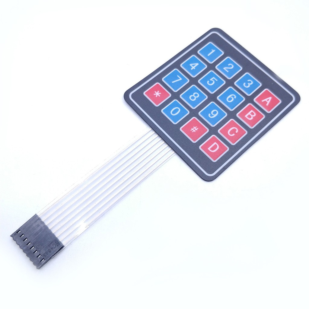4x4 keypad matrix 4*4 Array Keyboard 16 Key Membrane Switch Keypad For ...