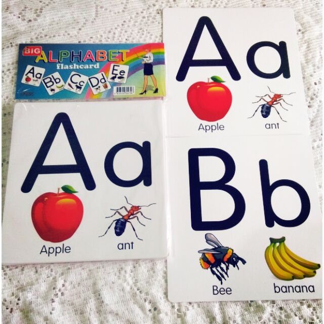 Big Jumbo Alphabet Flashcards Shopee Philippines