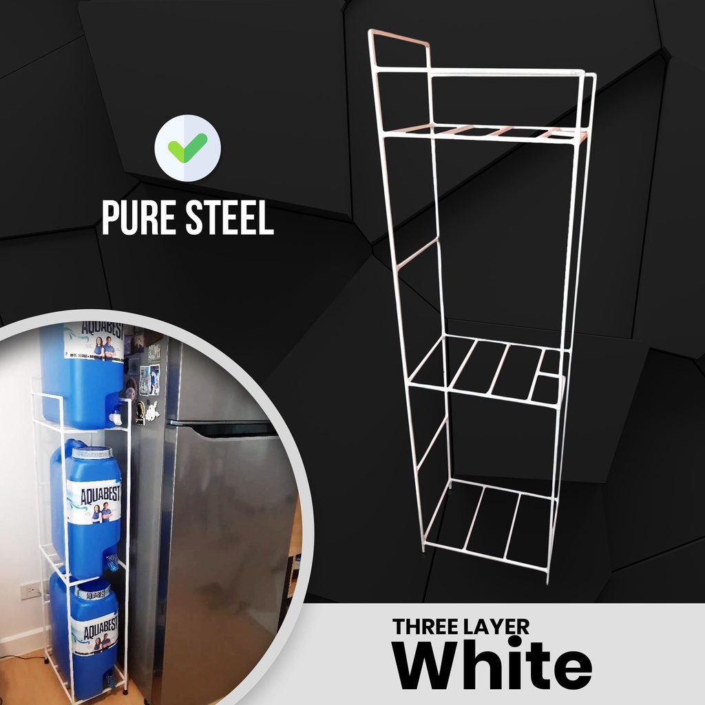 3 Layer Water Rack Stand Pure Steel(2-3layer Fit to Round Gallon ...