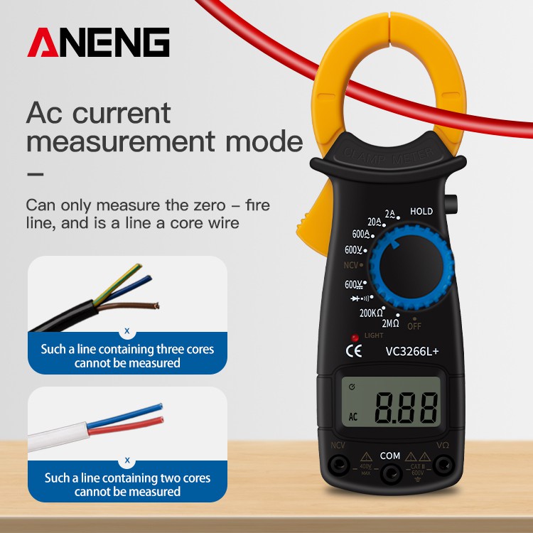 ANENG VC3266L Digital Clamp Meter AC Current Multimeter DC/AC Voltage