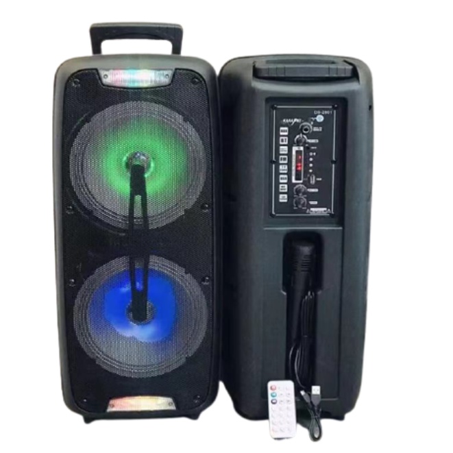 5000W Super Bass Karaoke Portable Wireless Bluetooth Speaker Party LED ...