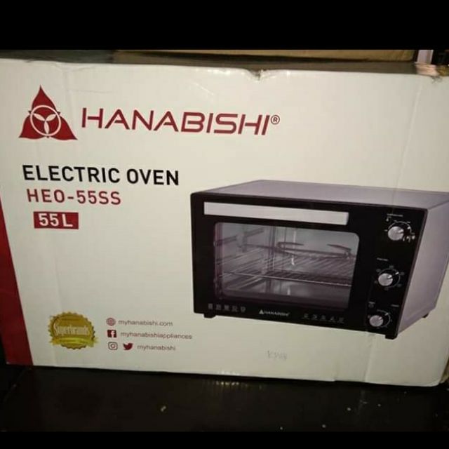 hanabishi electric oven 55 liters