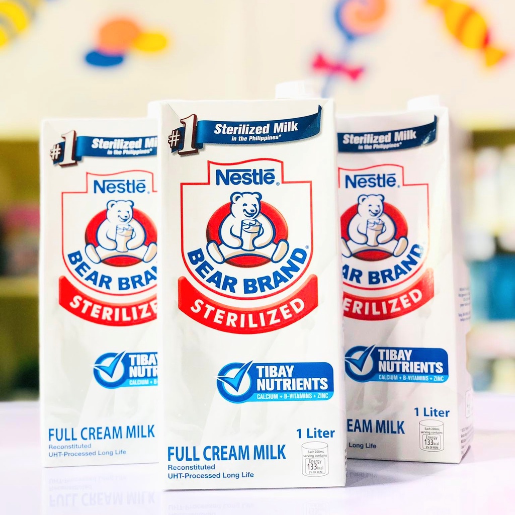 Bear Brand Sterilized Full Cream Milk 1l 