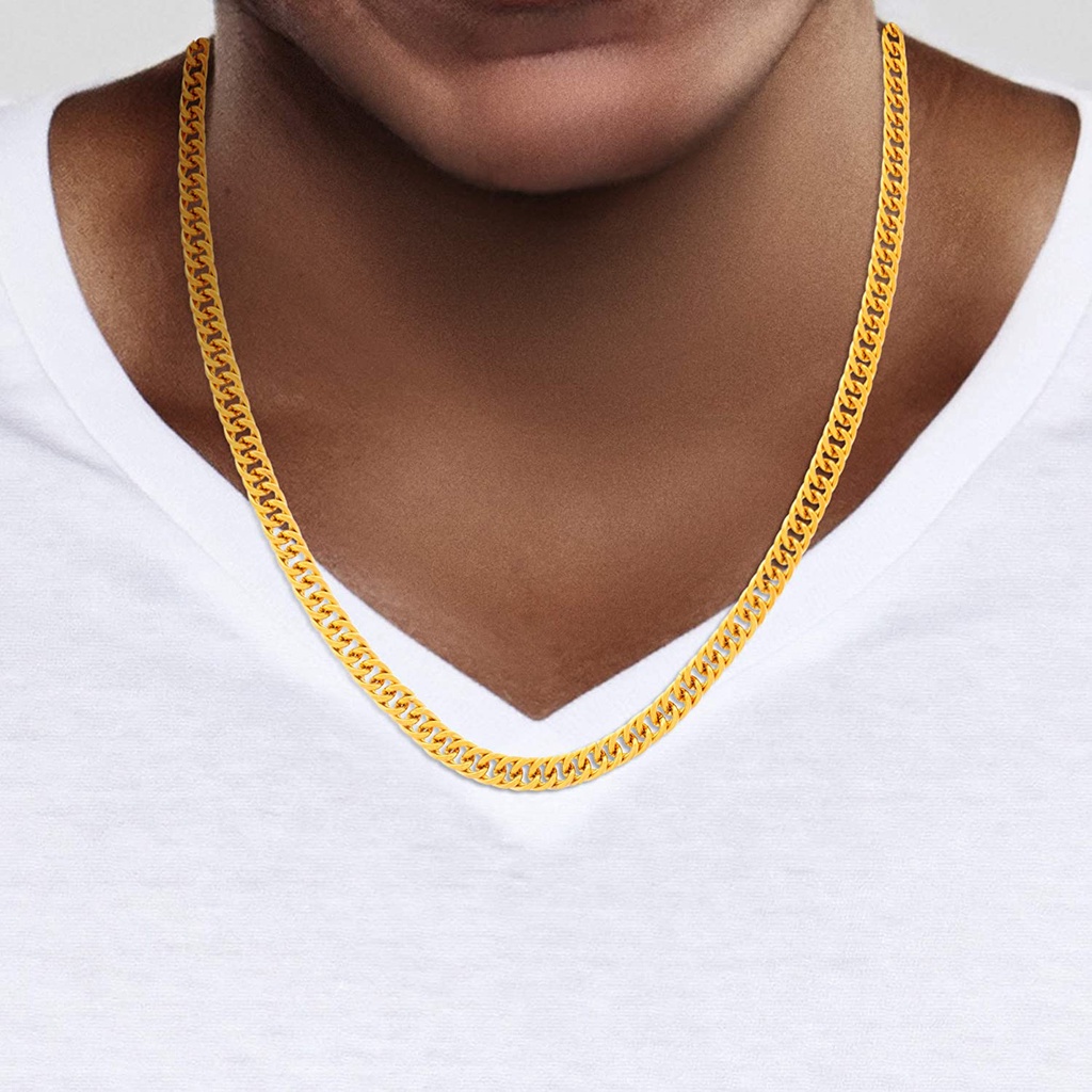 Curb Chain Necklace (Gold)