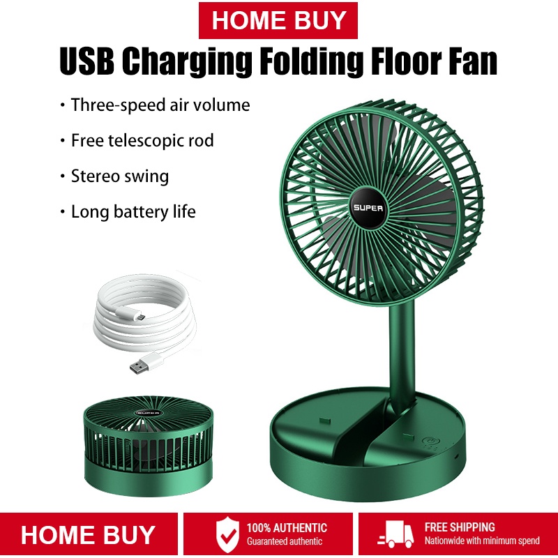Foldable Table Fan Mini Electric Fan 3 Gears Wind Speed Adjustable