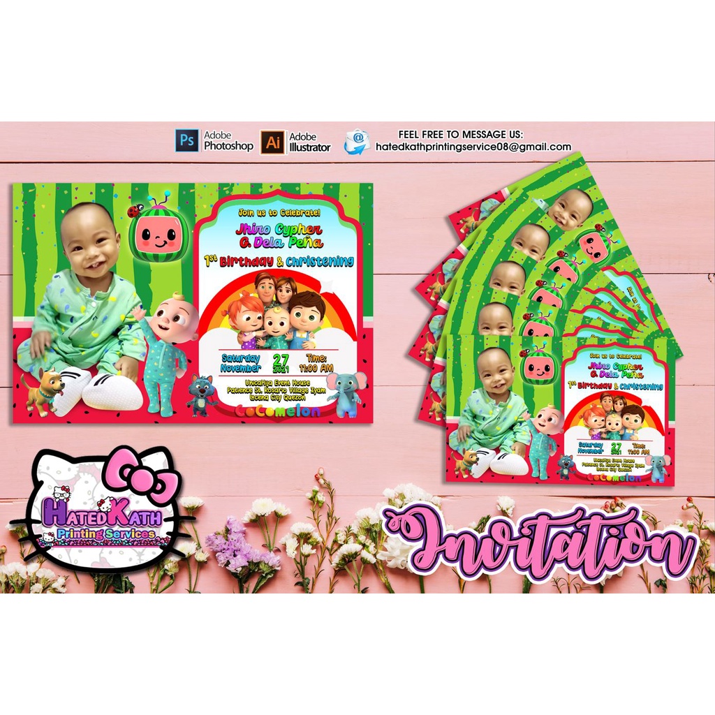 Invitation Birthday Christening Shopee Philippines