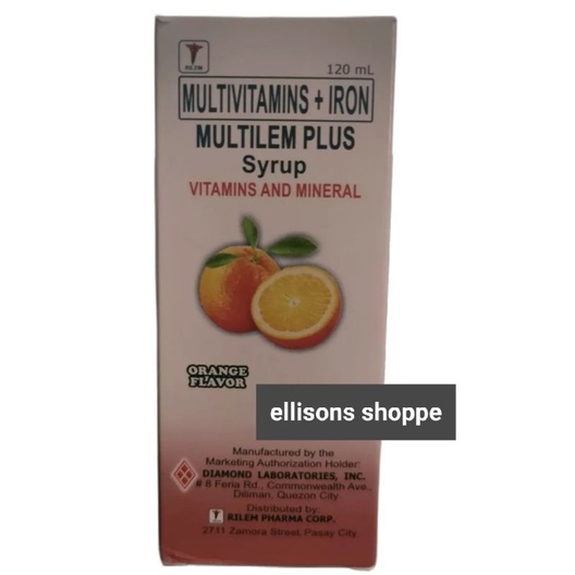 Multilem Plus Multivitamins Iron Syrup 120 Ml Shopee Philippines