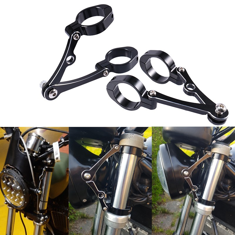 Motorcycle Headlight Bracket Mount Clamp 39mm-41mm CNC Fork Tube ...