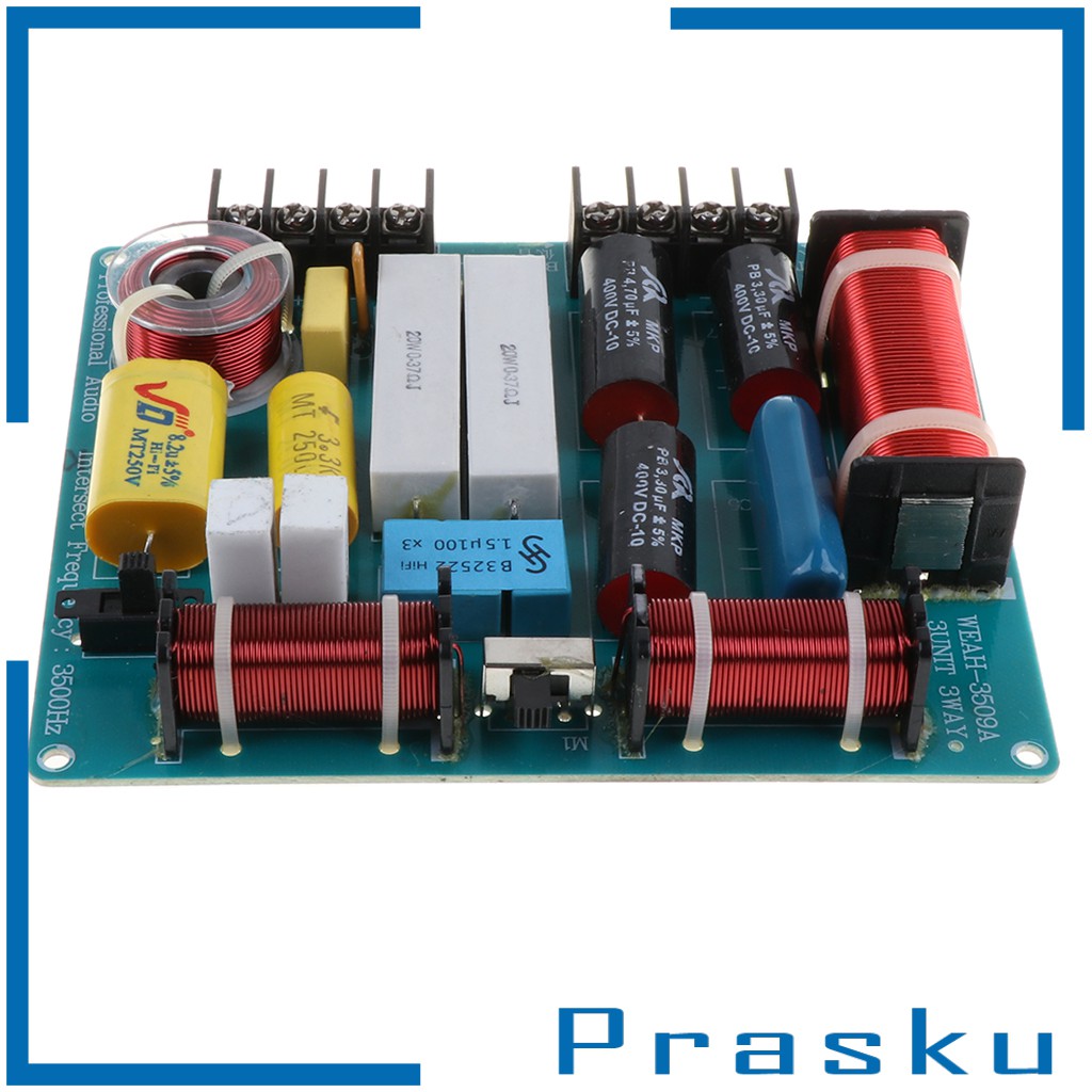 [PRASKU] 3 Way Speaker Crossover Frequency Divider Audio System with 4 Inductors Shopee