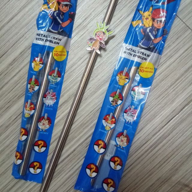 Pokemon Plastic Straws