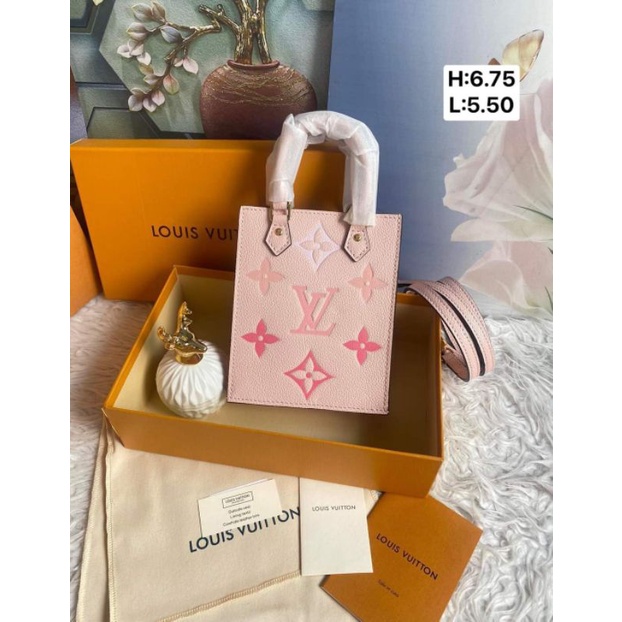 Original Grade Quality Bicolour LV Petit Sac Plat (Pink) Shopee
