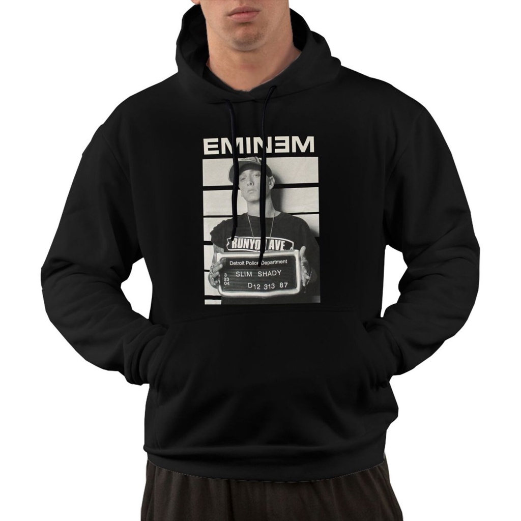 Newest Cotton Hoodie for Men Eminem Arrest Photo Slim Shady Outfit