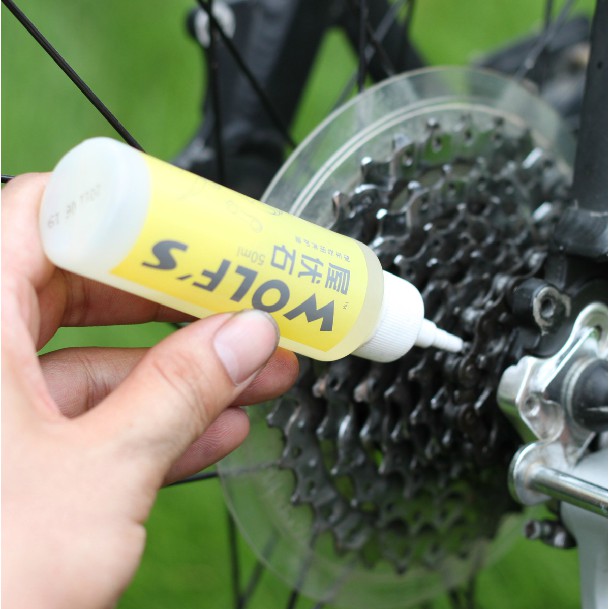 Wolf 50mL Bicycle Chain Lube Lubricating Oil MTB Road Bike Chain Cleaner Lubricant Repair Grease