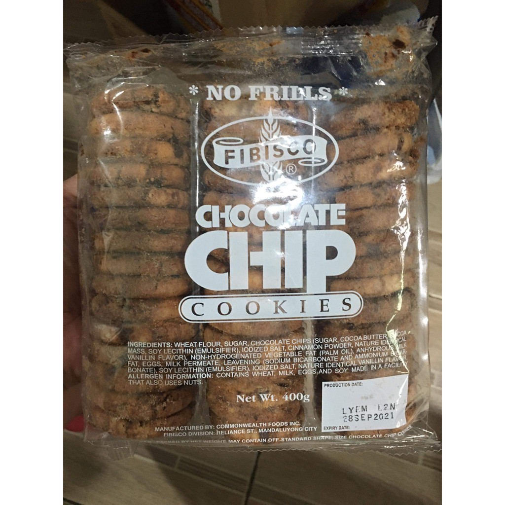 FIBISCO CHOCOLATE CHIP COOKIE (400g) | Shopee Philippines