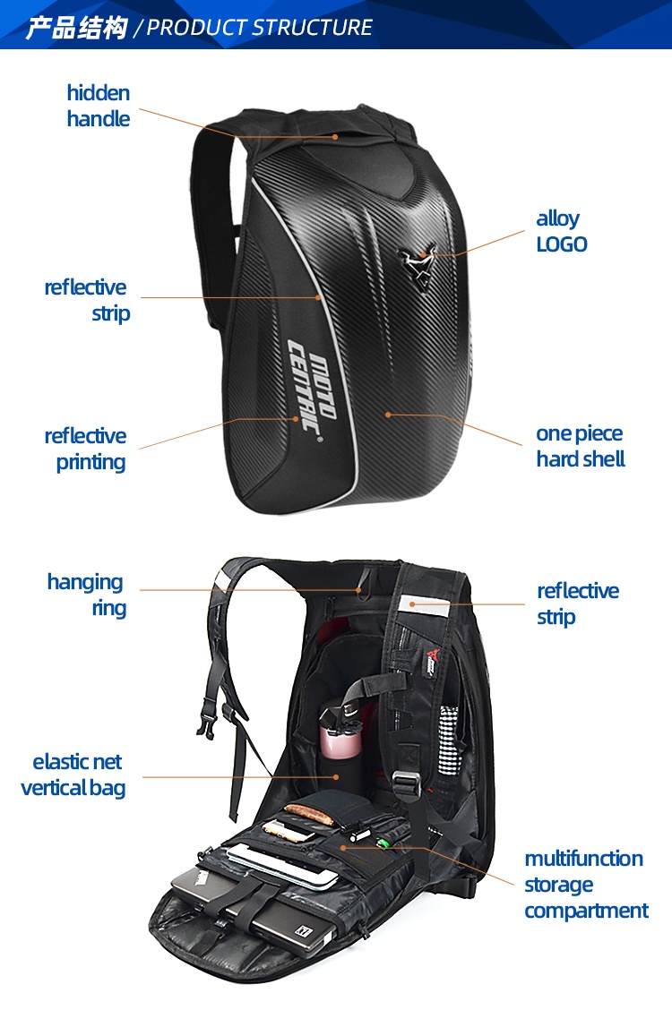 Moto Centric Carbon Fiber Motorcycle Backpack Motorcycle Waterproof Hard Shell Backpack Rider Backpack Turtle Bag Cycling Backpack Backpack Cycling Bag Heavy Machine Spot Shopee Philippines